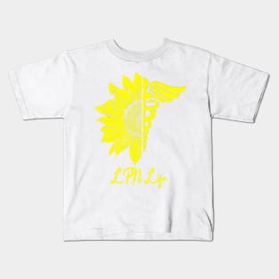 LPN Life Sunflower Gifts For Nursing Clinicals Nurse Week Kids T-Shirt